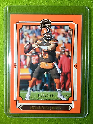 #ad BAKER MAYFIELD JERSEY #6 LEGACY BROWNS ORANGE 199 SP 2019 Panini Legacy #26 SSP $59.90