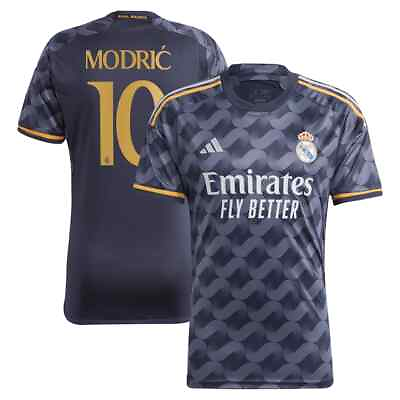 #ad New RealMadrid Modric #10 Blue Away Youth Kids Soccer Uniform Mbappe Messi Saka $35.00