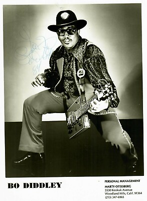 #ad quot;Rock Legendquot; Bo Diddley Hand Signed 8X10 Bamp;W Photo PSA DNA COA $399.99