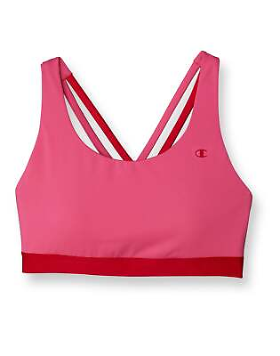 #ad #ad Champion Sports Bra The Absolute Eco Strappy Moderate Support Racerback Pullover $26.25
