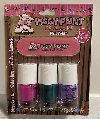 #ad Piggy Paint Natural as Mud Nail Polish Non Toxic File Odorless $9.99