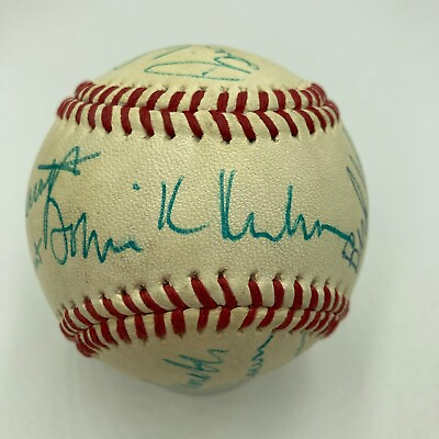 #ad The Finest Baseball Commissioners Signed Baseball 11 Signatures JSA COA $1999.00
