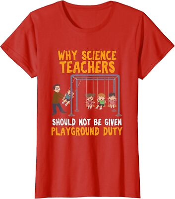 #ad Science Physicist Chemist Teacher Vintage Cool Kids Ladies#x27; Crewneck T Shirt $21.99