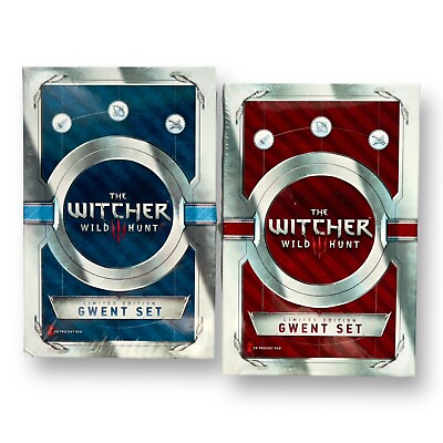 #ad *SEALED* The Witcher 3 Wild Hunt Limited Edition Gwent Red amp; Blue Card Sets NEW $159.99