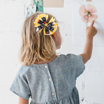 #ad Fashion School Hair Bows Clips Hairpins Children Handmade Barrette Kids Headwear $2.14