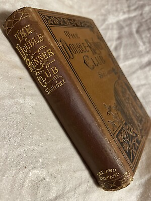 #ad Antique Victorian Book The Double Runner Club 1881 Gilt Lettering $36.50