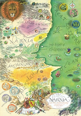 #ad Map of Narnia and the Surrounding Countries Fantasy Wall Art Poster Print Decor $13.95