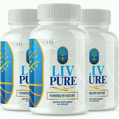 #ad 3 Pack Liv Pure Capsules For Liver Detox Support Liv Pure Weight Loss Pills $43.95