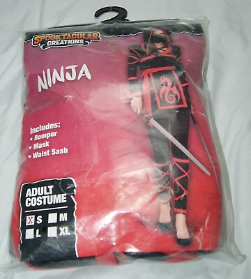 #ad Spooktacular Creations Halloween Ninja Warrior Costume for Women with Ninja Mask $19.49