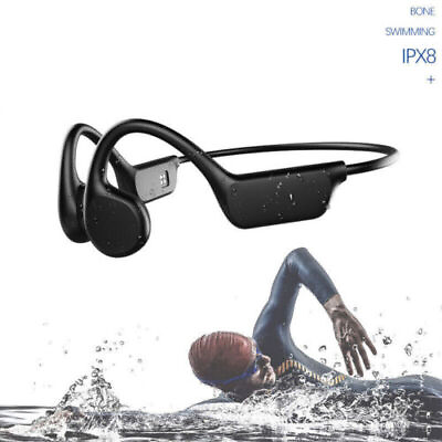 #ad IPX8 Waterproof Bluetooth Bone Conduction Headphones Sport Swimming Earphone 32G $32.99