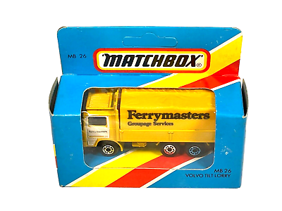 #ad MB 26 Matchbox Ferrymasters Volvo Tilt Lorry Truck Sealed 1983 Die Cast $18.95