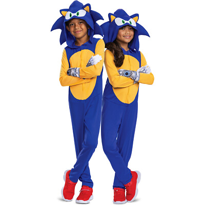 #ad Disguise Licensed Sonic Prime Classic Jumpsuit Child Unisex Costume Games 148459 $18.98