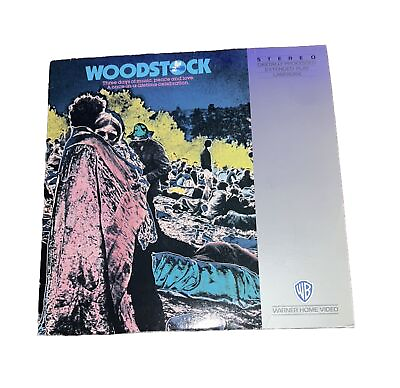 #ad Woodstock 3 Days of Peace amp; Music Laserdisc LD Music Documentary VG $8.49