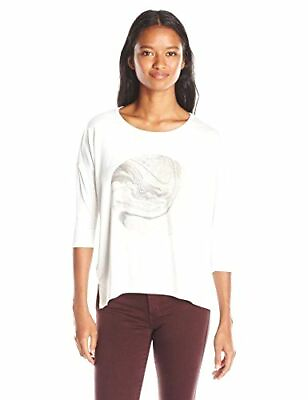 #ad Michelle by Comune Juniors Barking 3 4 Sleeve Jersey High Low GraX Small $19.28
