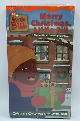 #ad Little Bill Merry Christmas Little Bill VHS 2002 Nick Jr Bill Cosby Rare $49.99