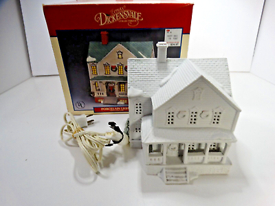 #ad Lemax Dickensvale Porcelain Lighted House Christmas Village DIY Paint $15.98