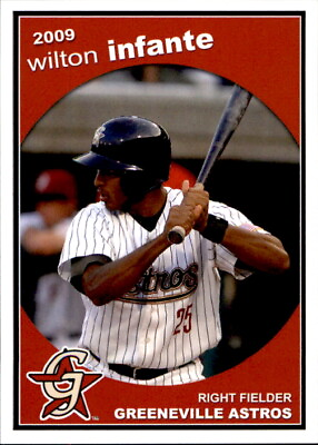 #ad 2009 Greeneville Astros Grandstand #20 Wilton Infante Dominican Republic DR Card $12.99