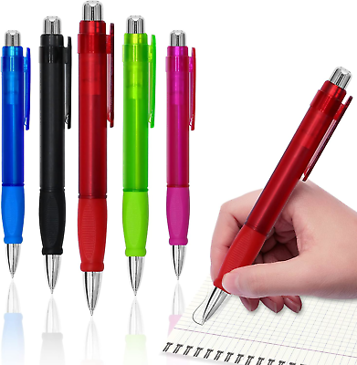 #ad 5 Pcs Big Pens Jumbo Ballpoint Pens Easy Grip Large Fat Pens with 10pcs Refills $23.65