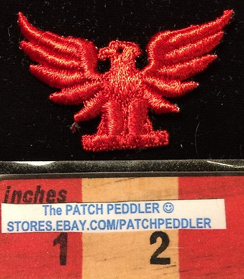 #ad RED Eagle Patch American Bald Eagle Bird Emblem Of USA. 2 1 4quot; 00Z3 $3.99