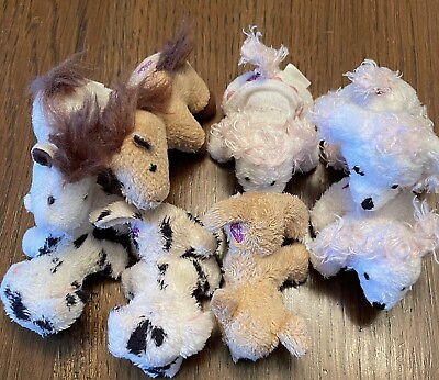 #ad Whimzy Pets Mini Plush Stuffed Animals Horses Dogs Lot 8 $25.00