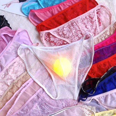 #ad Sheer Lace Bikini Underwear for Men Comfortable and Stylish Random Color $7.21