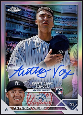 #ad 2023 Topps Chrome Update Signature Rookie RARE ANTHONY VOLPE RC Digital Card $12.00