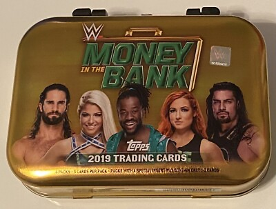#ad WWE Money In The Bank Mini Briefcase Topps 2019 NO CARDS Wrestling Reigns Lynch $12.99