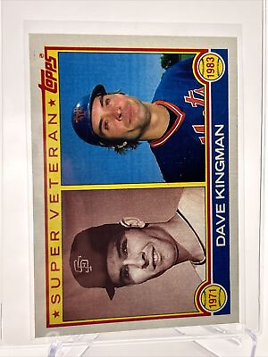 #ad 1983 Topps Dave Kingman Super Veteran Baseball Card #161 NM Mint FREE SHIPPING $1.45