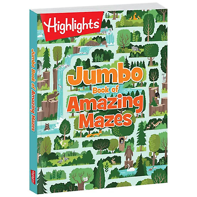 #ad Highlights Hidden Pictures Jumbo Kids Activity Book of Amazing Mazes 256 pages $5.95