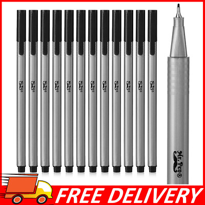#ad 12pk Mr. Pen Black Fineliner Pens Pens Fine Point Fine Liners Artists $8.75