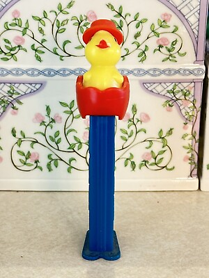 #ad #ad PEZ Vintage Easter Chick In Egg With Hat Blue Red $5.00