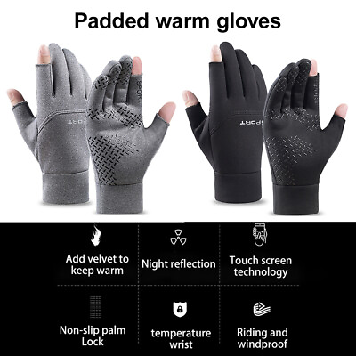 #ad 1Pair Windproof Waterproof Winter Gloves Touch Screen Warm Mittens Men Women $10.78
