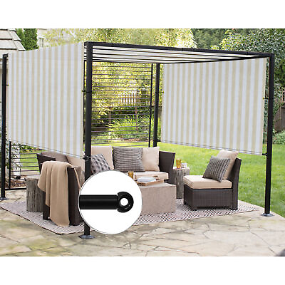 #ad Universal Replacement Pergola Shade Cover Canopy w Rod Pocket 13 FT Beige Stripe $244.79