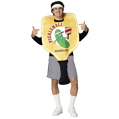 #ad Halloween Adult Mens Womens Unisex Costume Pickleball Club Paddle One Size $31.49