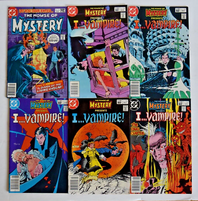 #ad HOUSE OF MYSTERY 1981 6 ISSUE COMIC RUN #291 319 DC COMICS $49.95