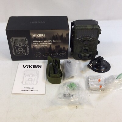 #ad Vikeri 4K Camo Digital Hunting Wildlife Trail Camera With Night Vision Used $199.99