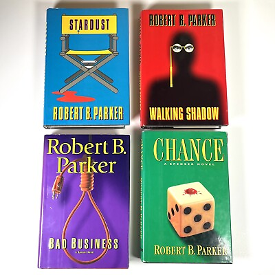 #ad Lot of 4 Robert B. Parker Hardcover Books Spenser Series Crime Novels $17.99