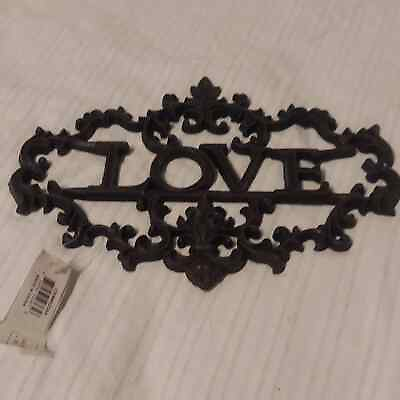 #ad Wrought Iron quot;Lovequot; Wall Decor $13.50
