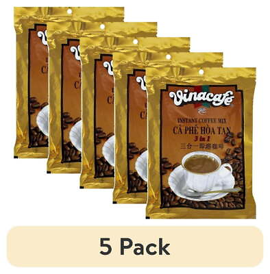 #ad 5 Pack Vinacafe 3 in 1 Instant Coffee Packets 20 Ct 14.11 Oz Flavor Sweetened $23.41