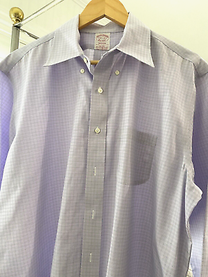 #ad Brooks Brothers Madison Size 16.5 35 Men#x27;s Purple Button Down Long Sleeve Shirt $25.00