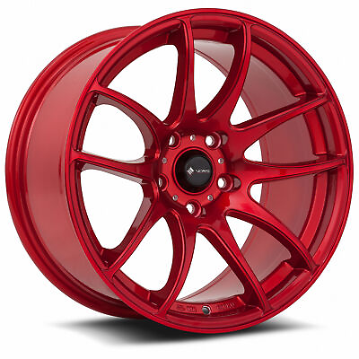 #ad Vors TR4 17x8 4x100 4x114.3 35 Candy Red Wheels 4 73.1 17quot; inch Rims $889.00
