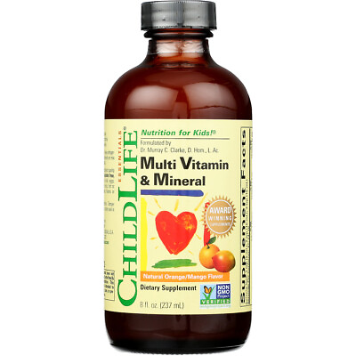 #ad ChildLife Essentials Multi Vitamin amp; Mineral for Kids Natural Orange Mango 8 oz $25.62