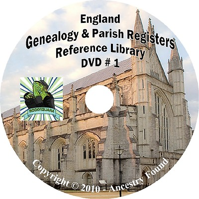 #ad 326 books ENGLAND Genealogy Parish Registers History on 3 DVDs $7.95