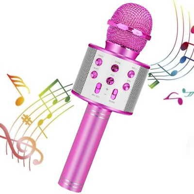 #ad Portable Karaoke Microphone for Kids Wireless Bluetooth Karaoke Mic for Singing $11.99