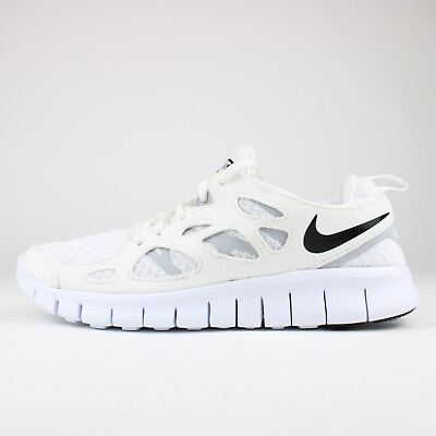 #ad Big Kids#x27; Nike Free Run 2 Running Shoes DD0163 100 White Gray Black $54.49