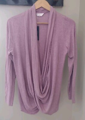 #ad Kindred Bravely Criss Cross Infinity Nursing Top Size 3XL 4XL Pink Wrap Soft $29.99