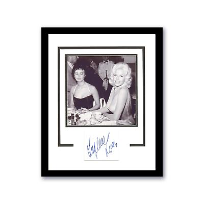 #ad Sophia Loren AUTOGRAPH Signed Classic Custom Framed 11x14 Matted Display ACOA $225.00