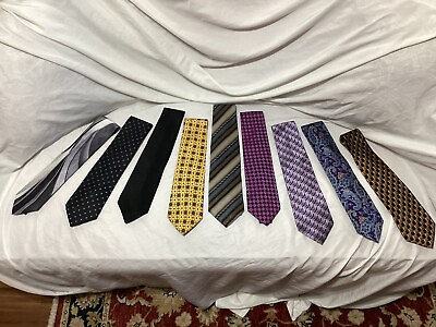 #ad 9 Stunning Mens Neck Ties Wide Price Is For All 9 Ties Together $72.00