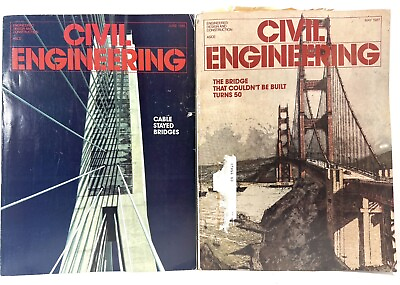 #ad Lot Of 2 Civil Engineering Magazines June 1986 amp; May 1987 $5.00