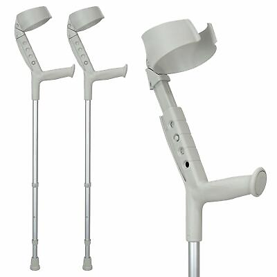 #ad Forearm Crutches with Pivoting Closed Cuff Ergonomic Comfortable Wrist Handle $55.00